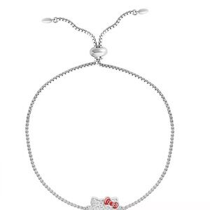 Hello Kitty Silver and Red Bracelet